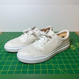 Cole Haan Grand Pro Laser Cut White Sneakers